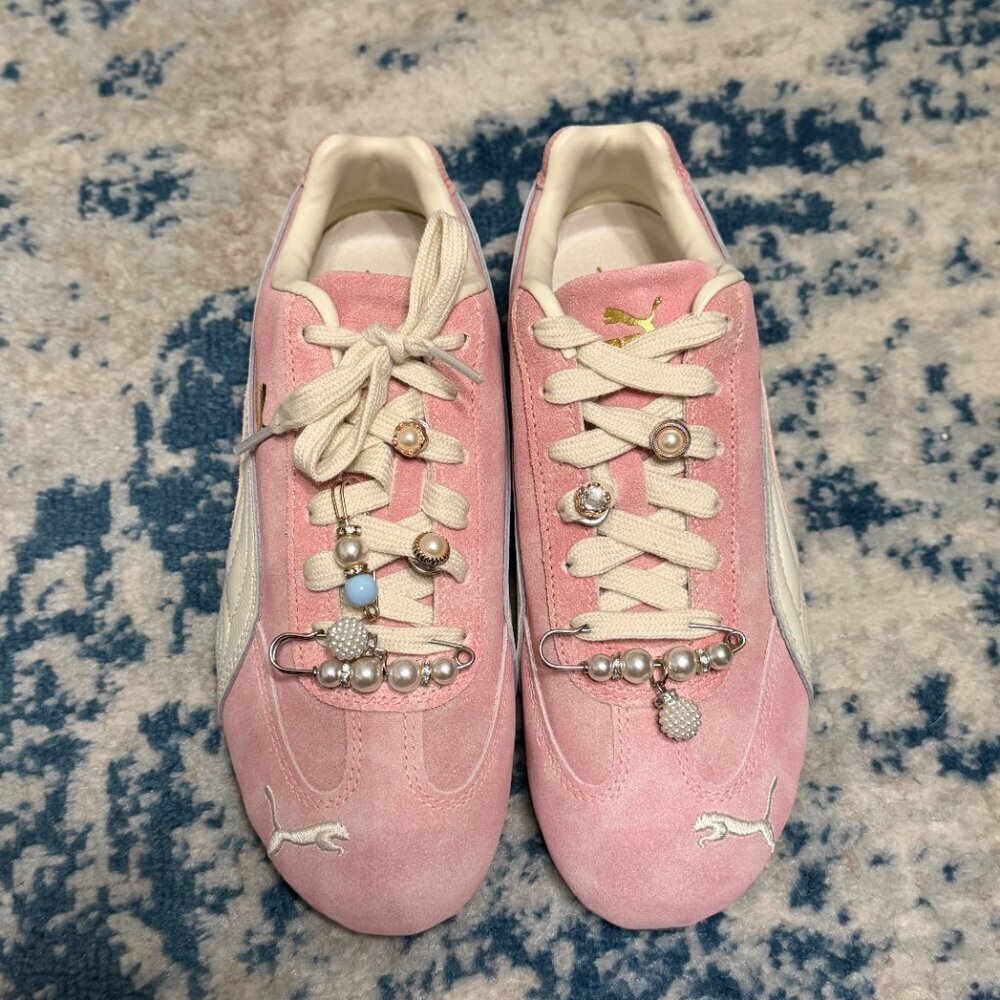 NIB Puma Speedcat Faded in Carnation Pink Alpine Snow - Picture 3 of 4